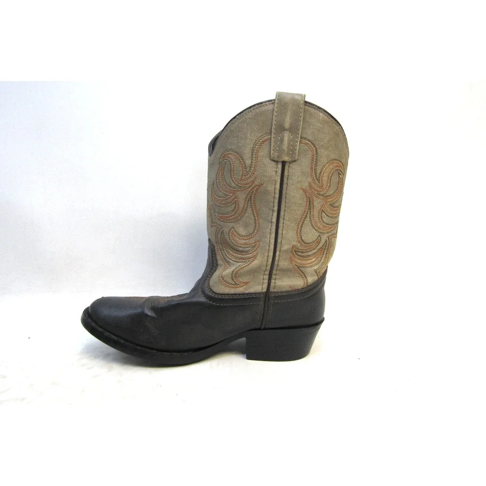 Smoky Mountain Youth Size 3 M Two Tone Brown Western Cowboy Boots